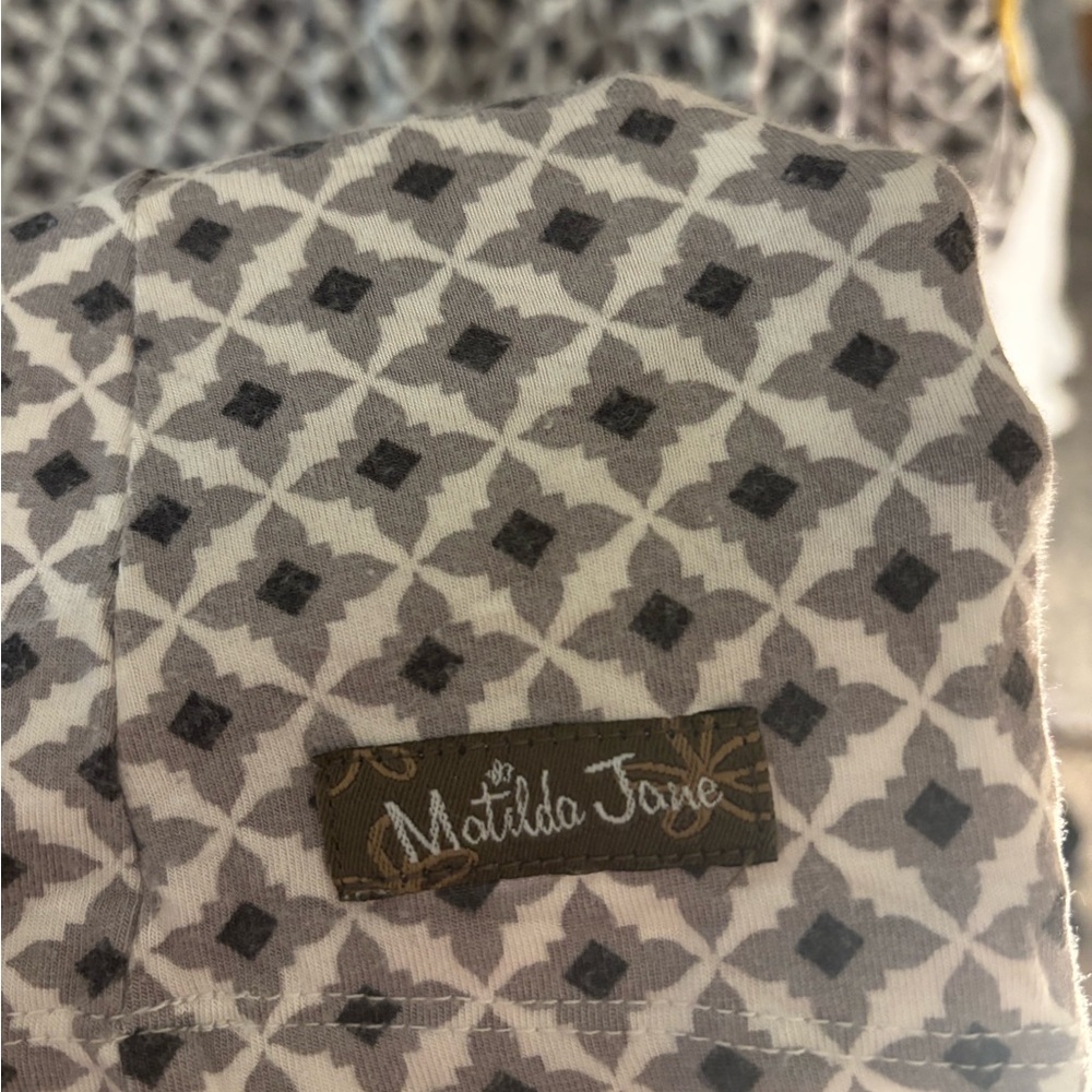 Matilda Jane Gray and Yellow Geometric Tunic - Picture 4 of 5